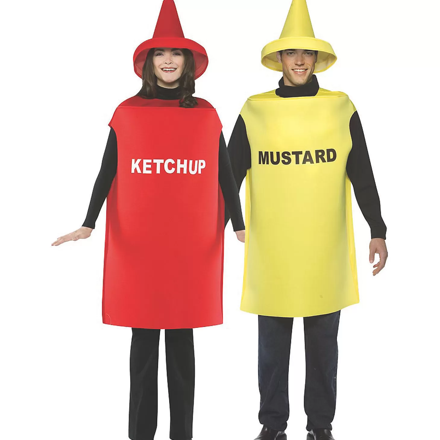 Best Sale Adult Ketchup And Mustard Couple Costumes Couples Costumes