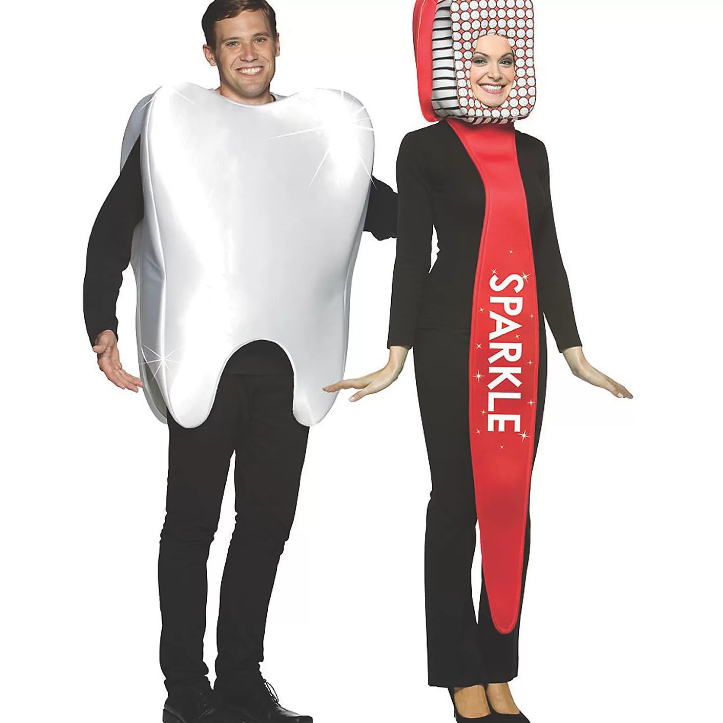 Flash Sale Adult Tooth And Toothbrush Couple Costumes Couples Costumes