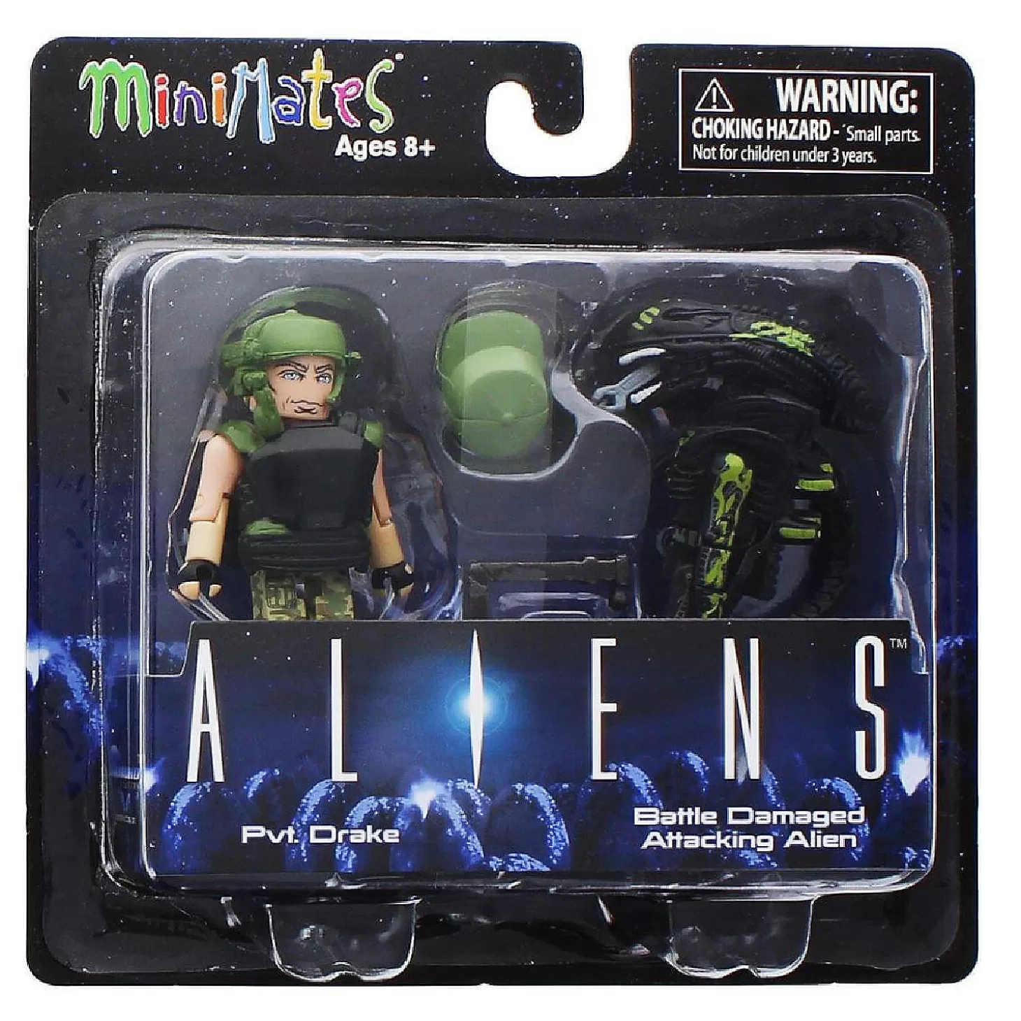 Oriental Trading Aliens Pvt. Drake & Battle Damaged Attacking Alien 2-Pack Series 1 Minimates* Character Toys