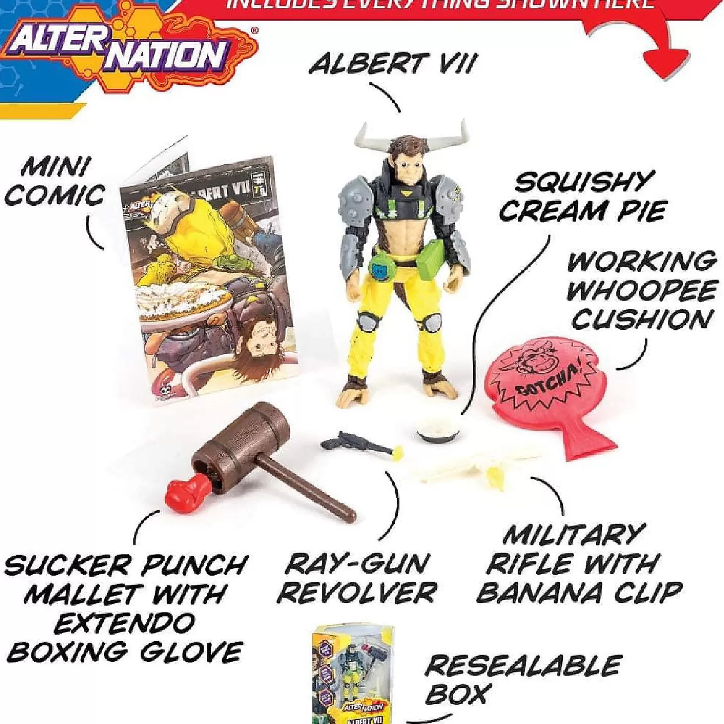 Oriental Trading Alter Nation 5 Inch Phase 1 Action Figure Albert Vii* Character Toys