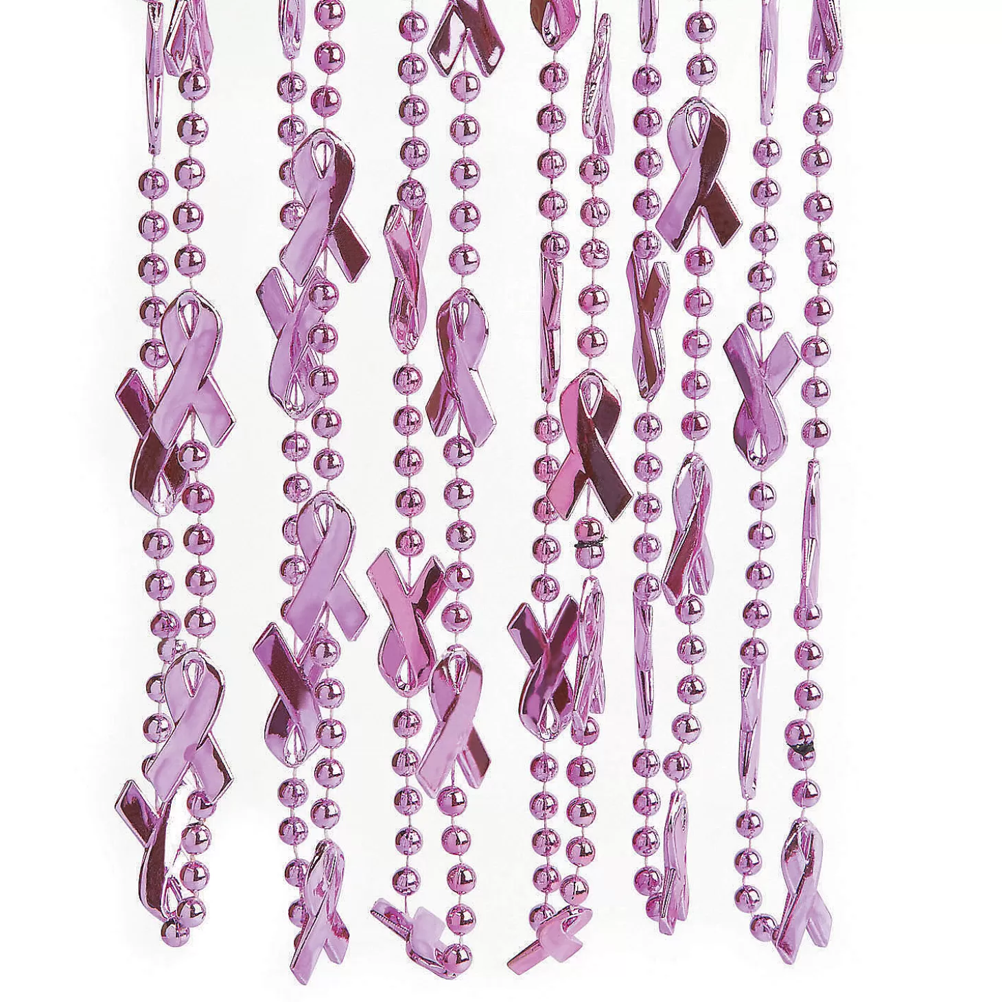 Oriental Trading Awareness Ribbon Bead Necklaces - 24 Pc.* Necklaces