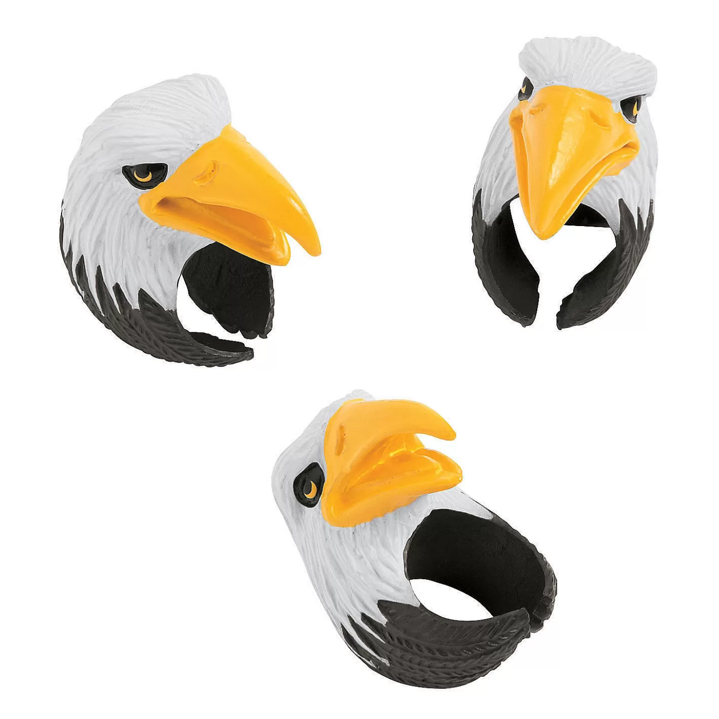 Oriental Trading Bald Eagle Finger Puppet Rings - 12 Pc.* Rings