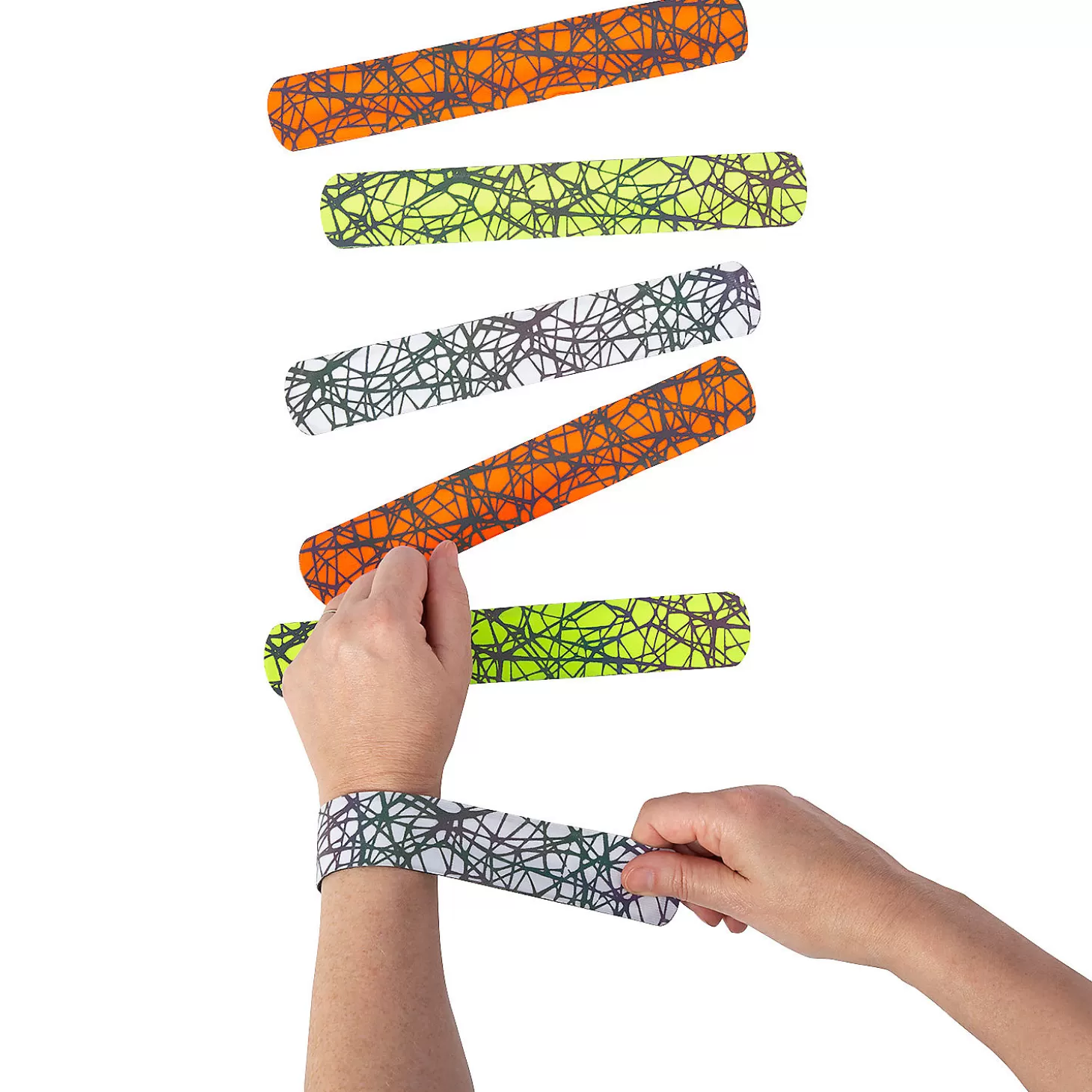 Oriental Trading Black Light Slap Bracelets - 12 Pc.* Bracelets