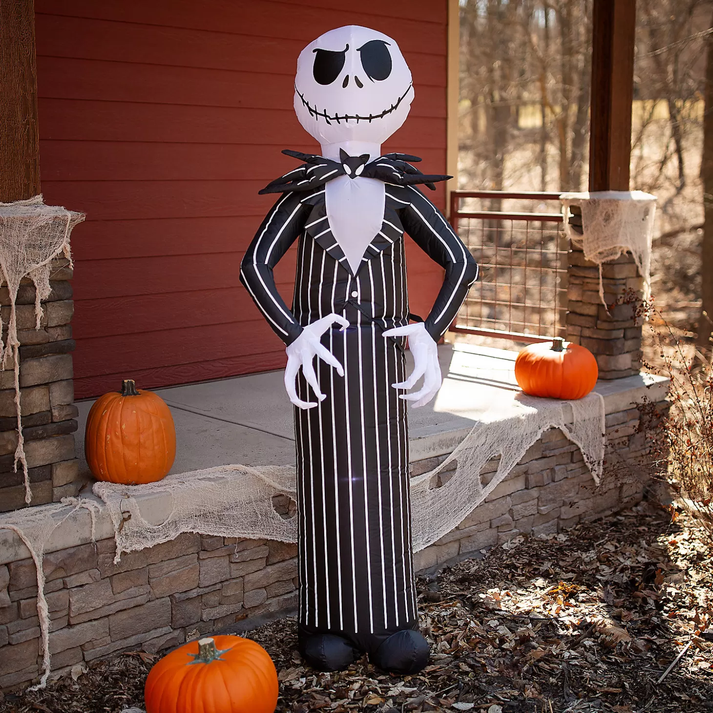 Best 84" Blow Up Inflatable Nightmare Before Christmas Jack Skellington Halloween Decoration Skulls & Skeletons
