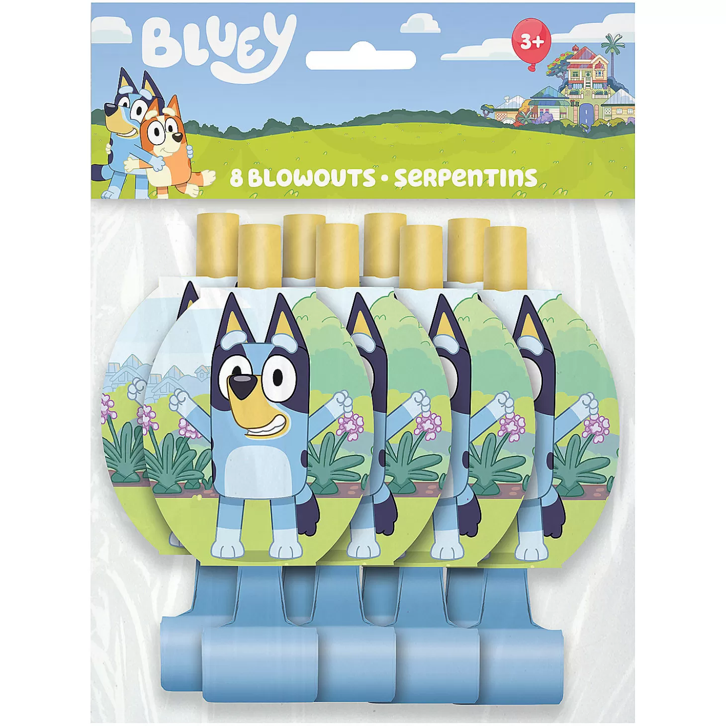 Oriental Trading Bluey Party Blowouts - 8 Pc.* Noisemakers