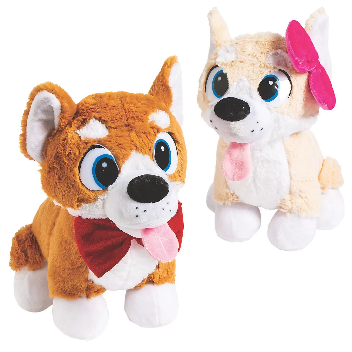 Oriental Trading 10" Boy & Girl Stuffed Corgis* Stuffed Animals & Plush Toys