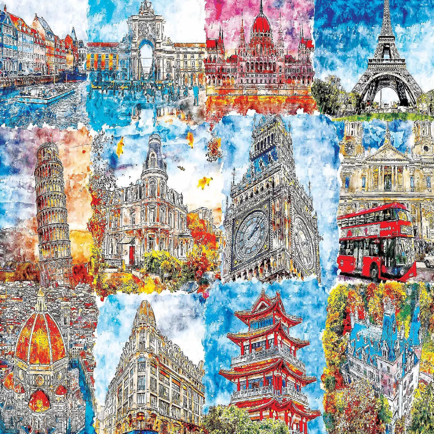 Oriental Trading Brain Tree-Colorful Wonders 1000 Piece Puzzle For Adults 27.5"Lx19.5"W* Puzzles