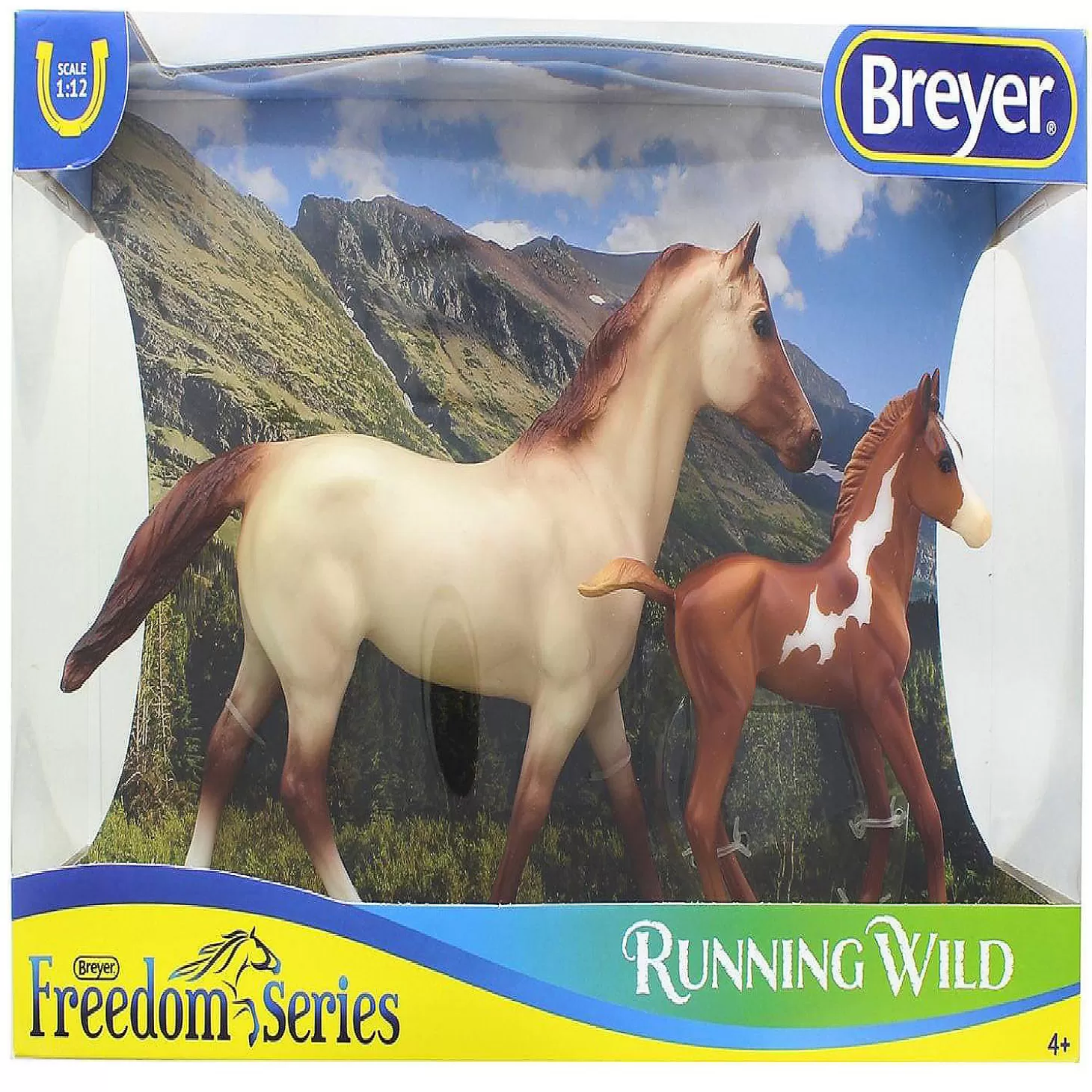 Oriental Trading Breyer Classics 1/12 Model Horse Set - Running Wild* Play Sets