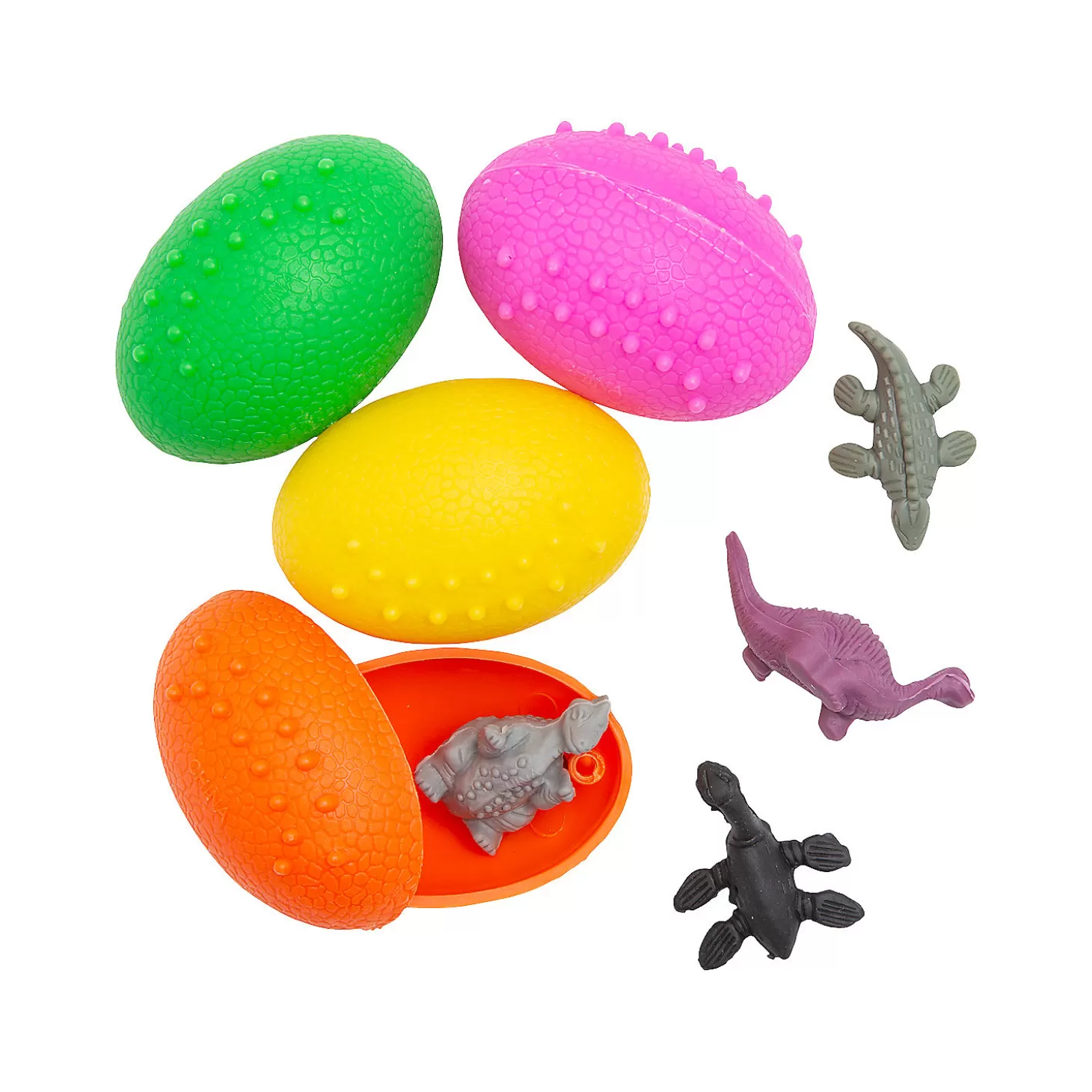 Oriental Trading Bulk 72 Pc. 2" Dinosaur-Filled Plastic Eggs* Character Toys