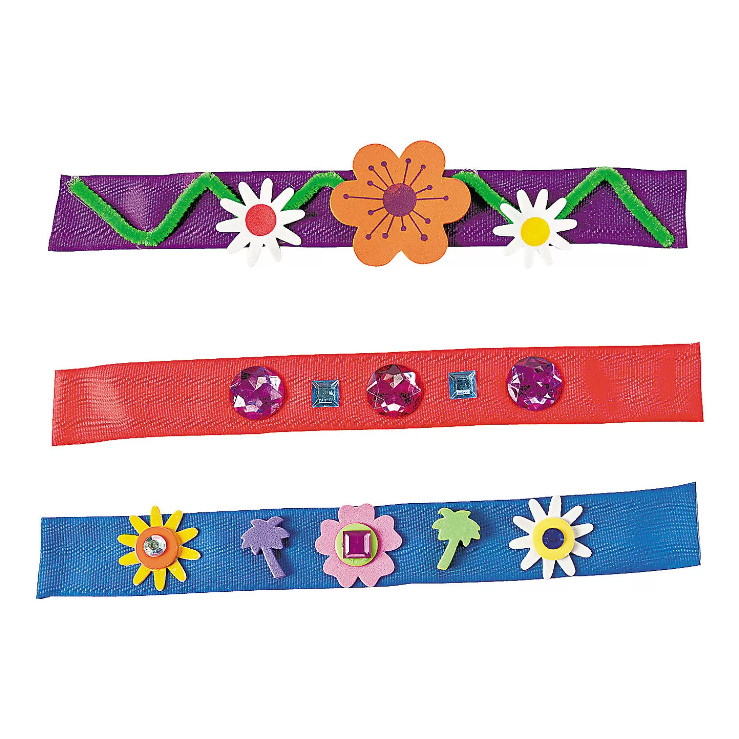 Oriental Trading Bulk 50 Pc. Bright Color Slap Bracelet Assortment* Jewelry Assortments