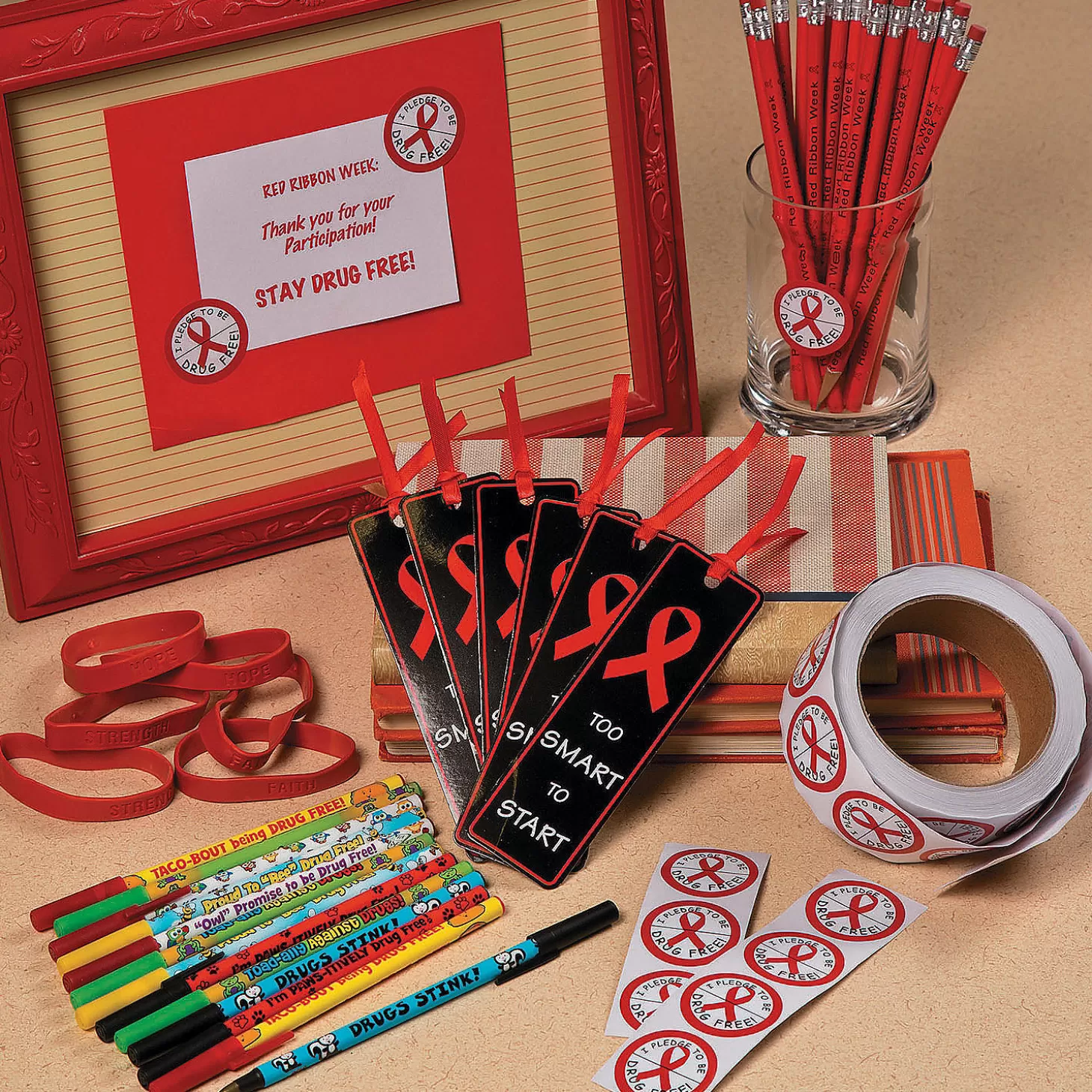Oriental Trading Bulk 72 Pc. Drug Awareness Stick Pen Assortment* Stationery Assortments