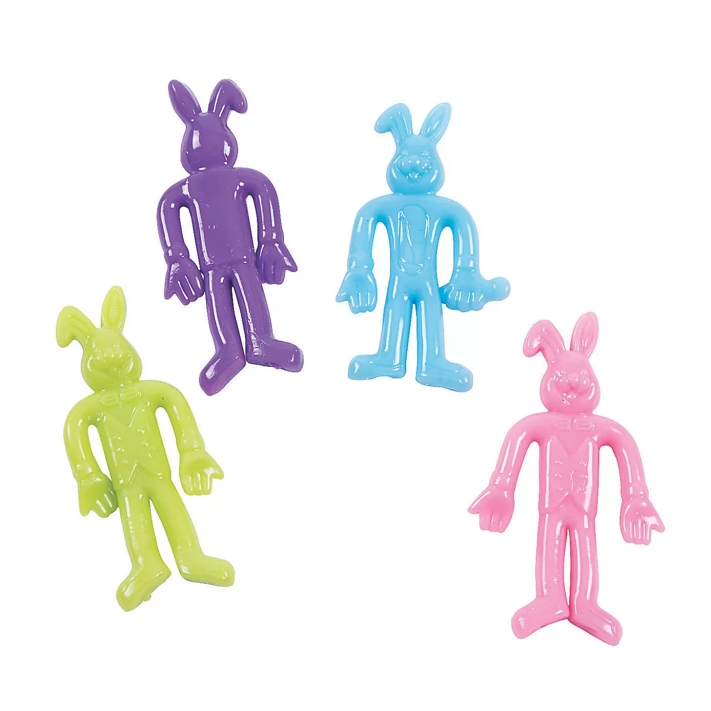 Oriental Trading Bulk 72 Pc. Easter Stretch Bunnies* Character Toys