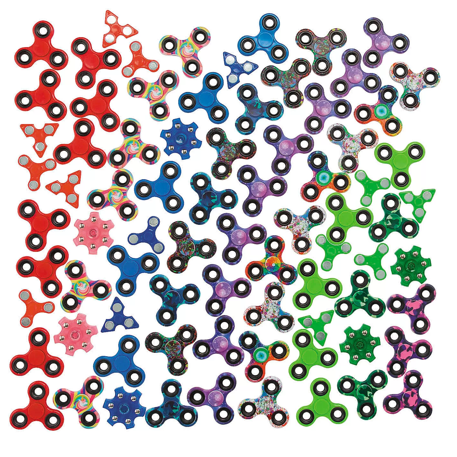 Oriental Trading Bulk 100 Pc. Fidget Spinner & Fidget Toy Assortment* Fidget Toys & Spinners