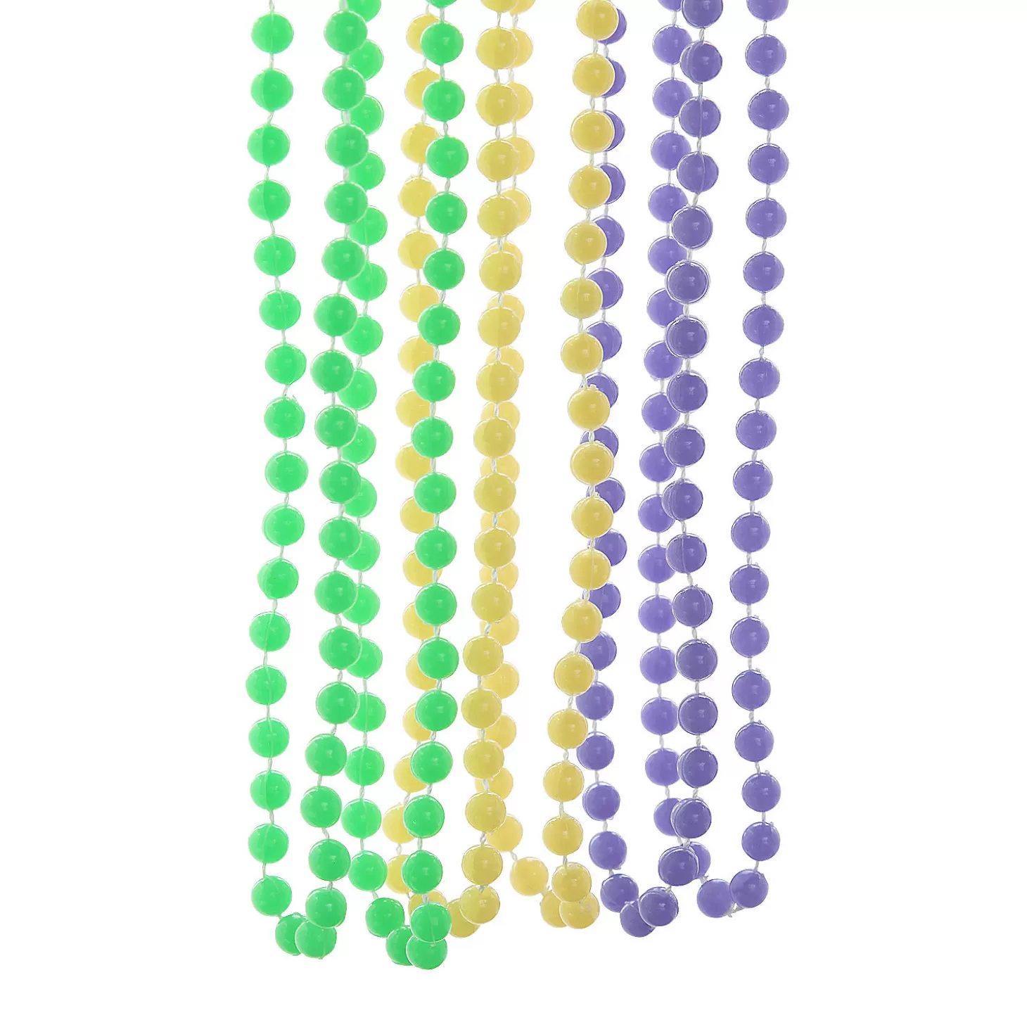 Oriental Trading Bulk 48 Pc. Glow-In-The-Dark Mardi Gras Bead Necklaces* Glow Jewelry