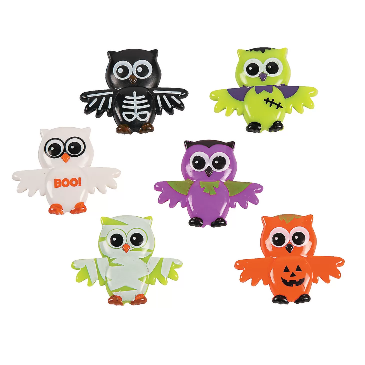 Oriental Trading Bulk 48 Pc. Halloween Owl Characters* Character Toys