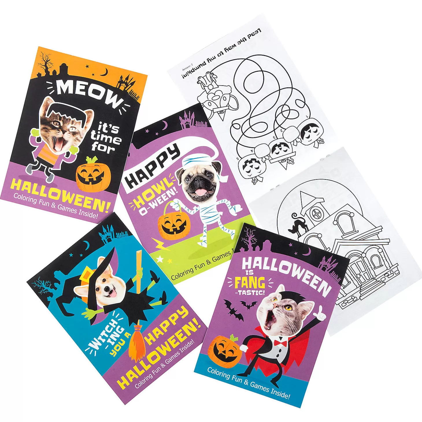 Oriental Trading Bulk 72 Pc. Halloween Silly Animals Coloring Books* Activity Books