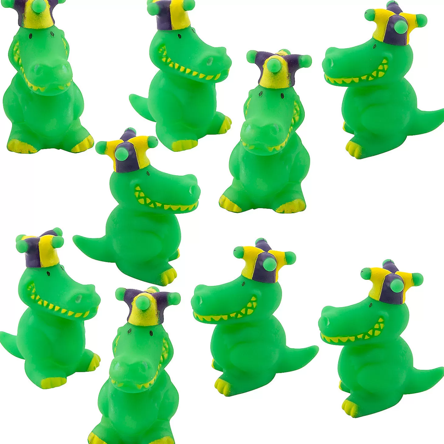 Oriental Trading Bulk 72 Pc. Mardi Gras Alligators* Character Toys