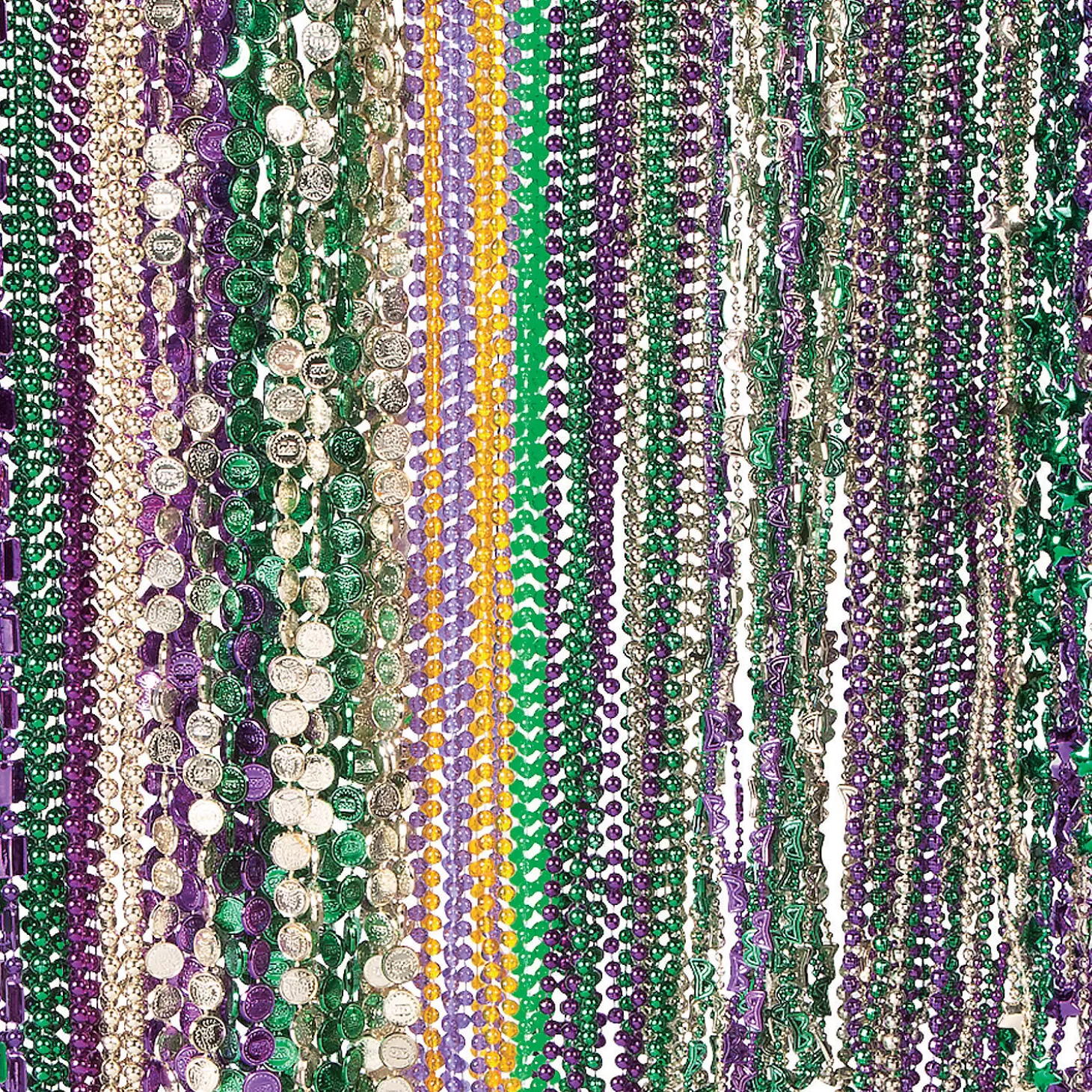 Oriental Trading Bulk 250 Pc. Mardi Gras Bead Necklace Assortment* Necklaces