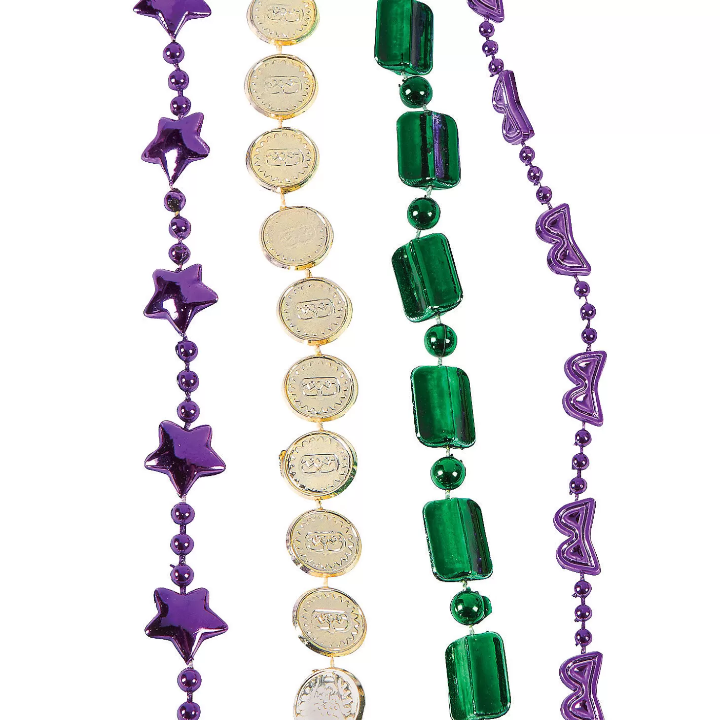 Oriental Trading Bulk 250 Pc. Mardi Gras Bead Necklace Assortment* Necklaces