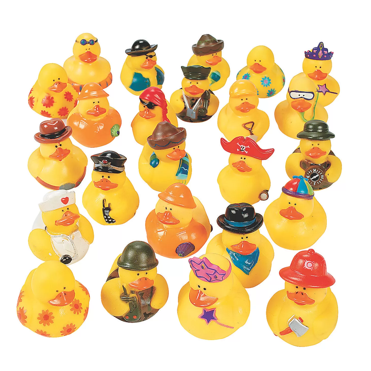 Oriental Trading Bulk 100 Pc. Mega Rubber Ducks Assortment* Rubber Duckies