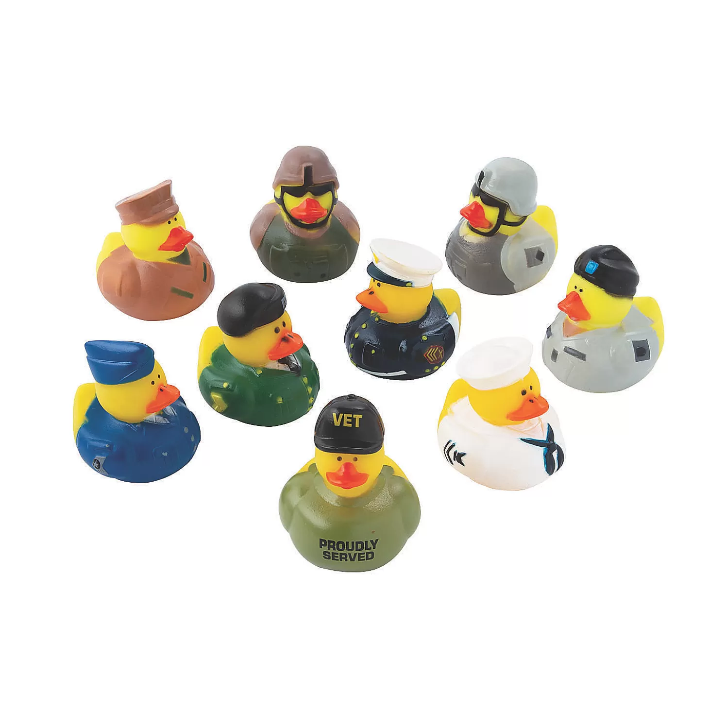 Oriental Trading Bulk 48 Pc. Military Rubber Ducks Assortment* Rubber Duckies