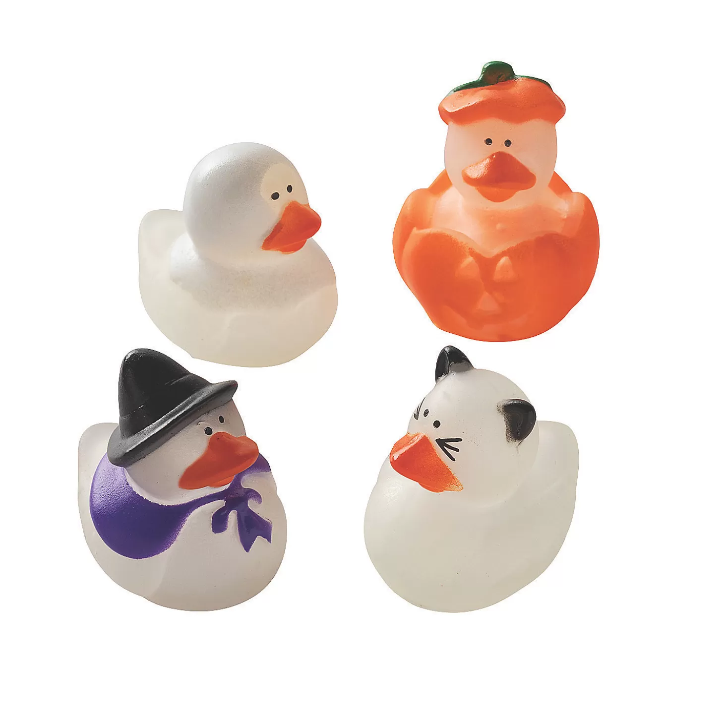 Oriental Trading Bulk 120 Pc. Mini Glow-In-The-Dark Halloween Rubber Ducks* Rubber Duckies