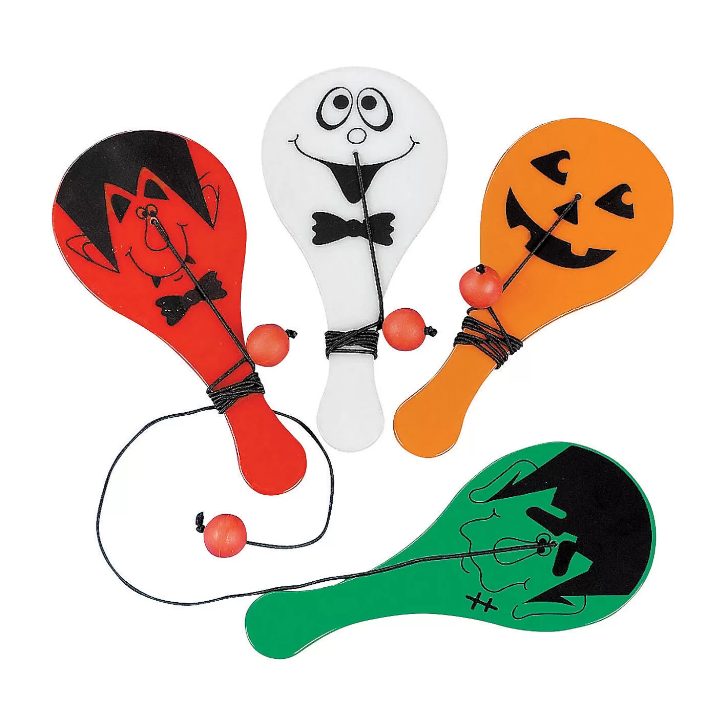 Best Sale Bulk 48 Pc. Mini Halloween Paddleball Games Games & Activities