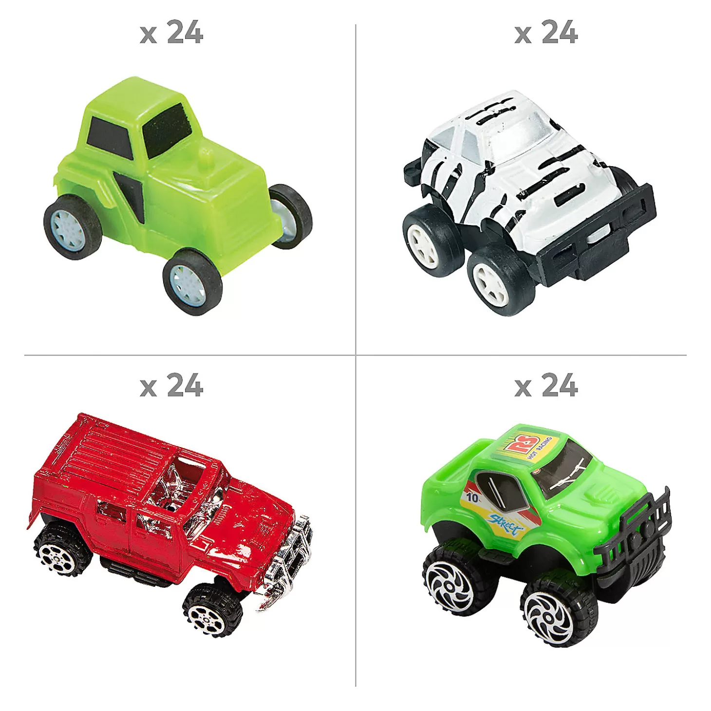 Oriental Trading Bulk 96 Pc. Mini Pull-Back Car & Truck Assortment* Toy Cars