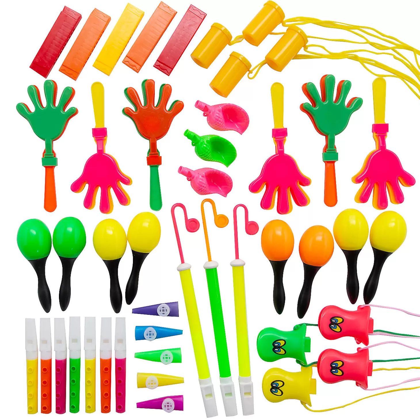 Oriental Trading Bulk 50 Pc. Noisemaker & Musical Instrument Novelty Assortment* Noisemakers