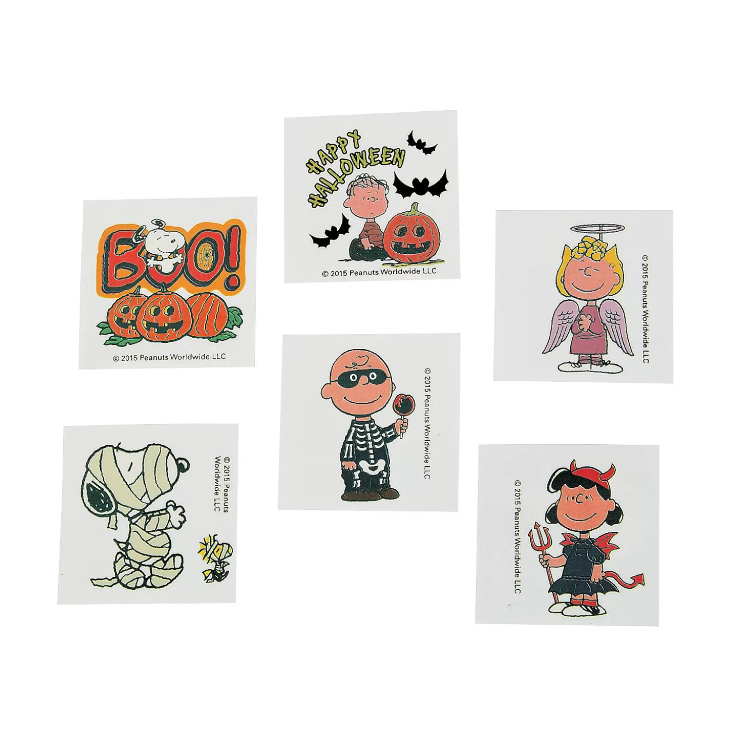 Oriental Trading Bulk 72 Pc. Peanuts® Halloween Temporary Tattoos* Temporary Tattoos