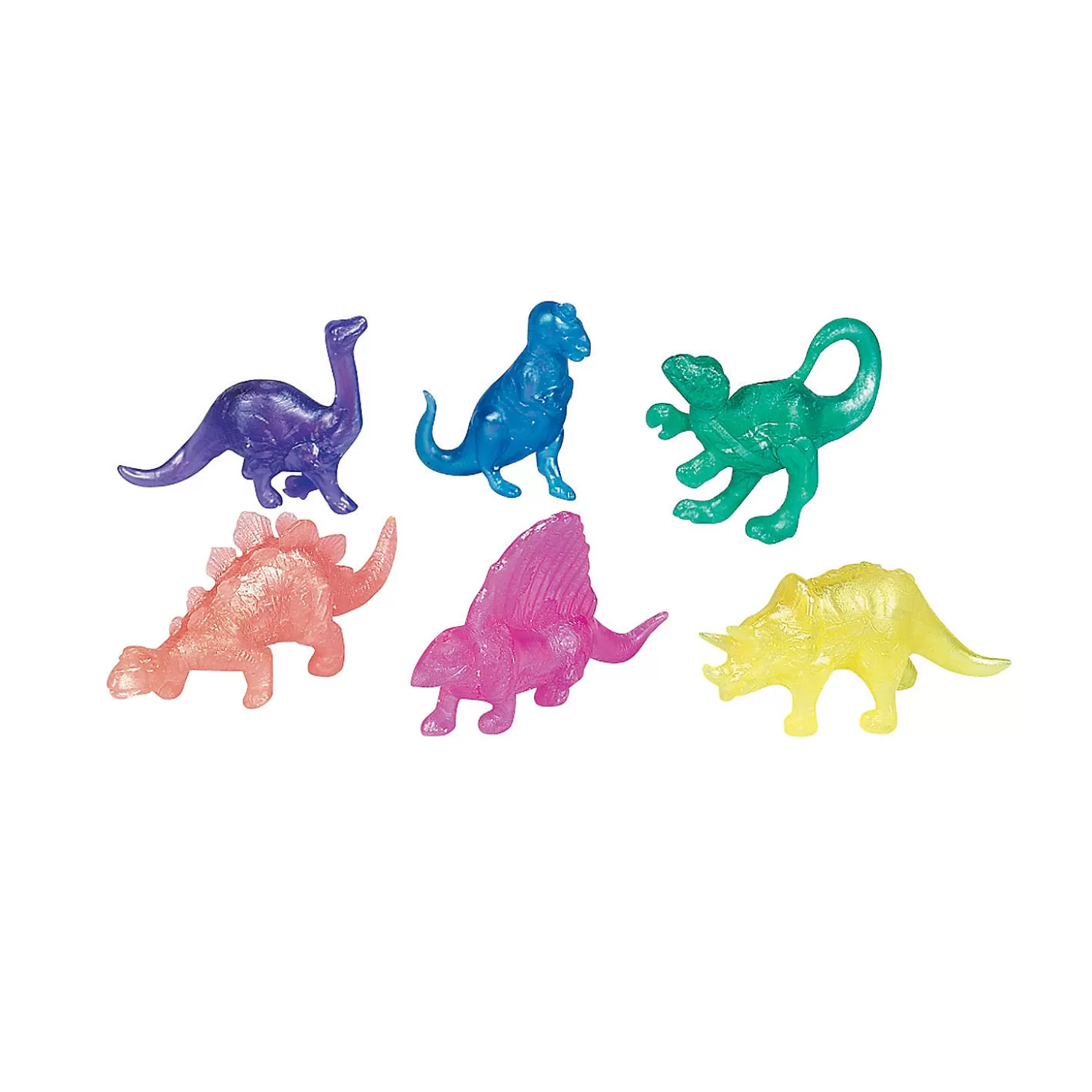 Oriental Trading Bulk 48 Pc. Pearlized Squishy Dinosaurs* Putty & Squishy Toys