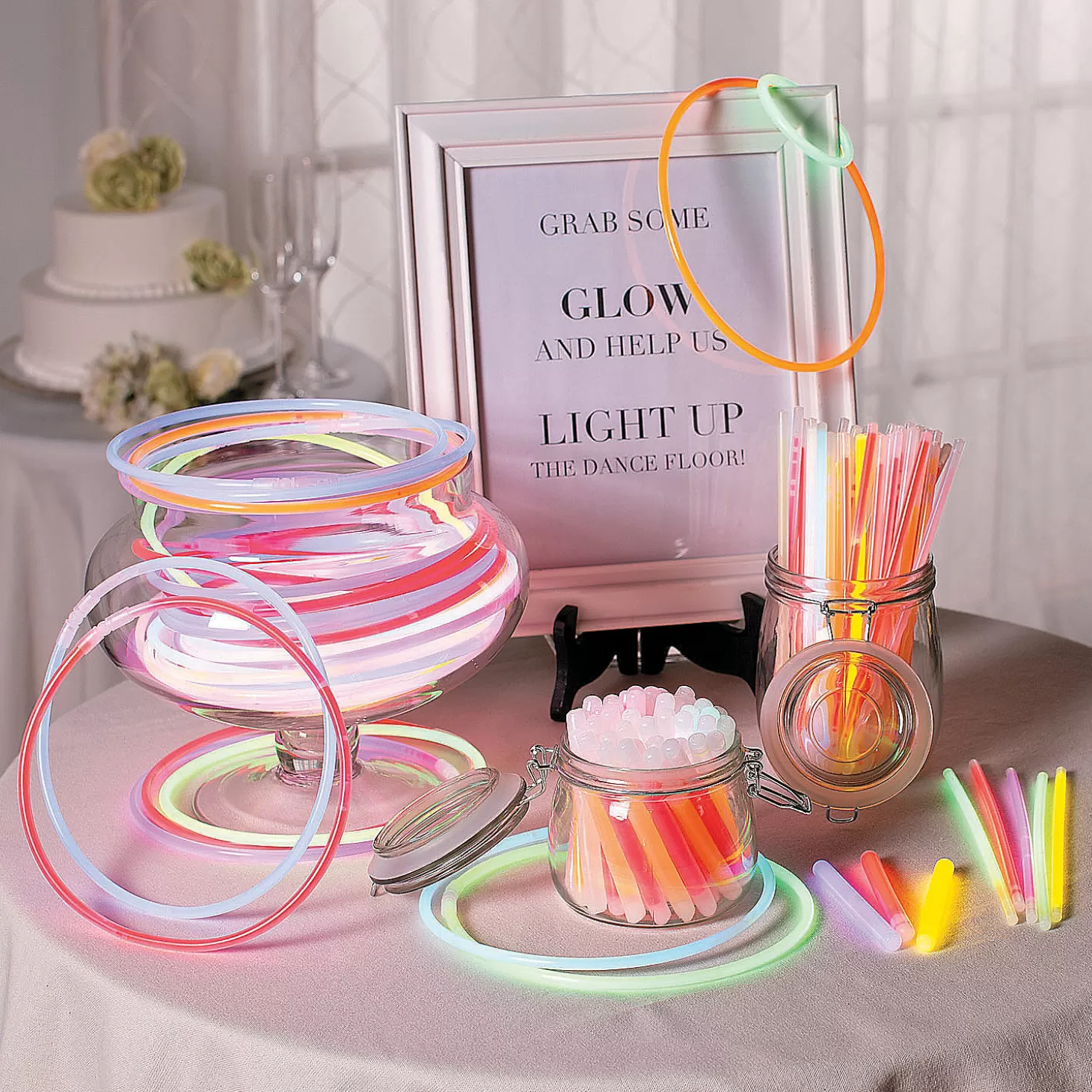 Oriental Trading Bulk 50 Pc. Premium Glow Necklaces* Glow Assortments