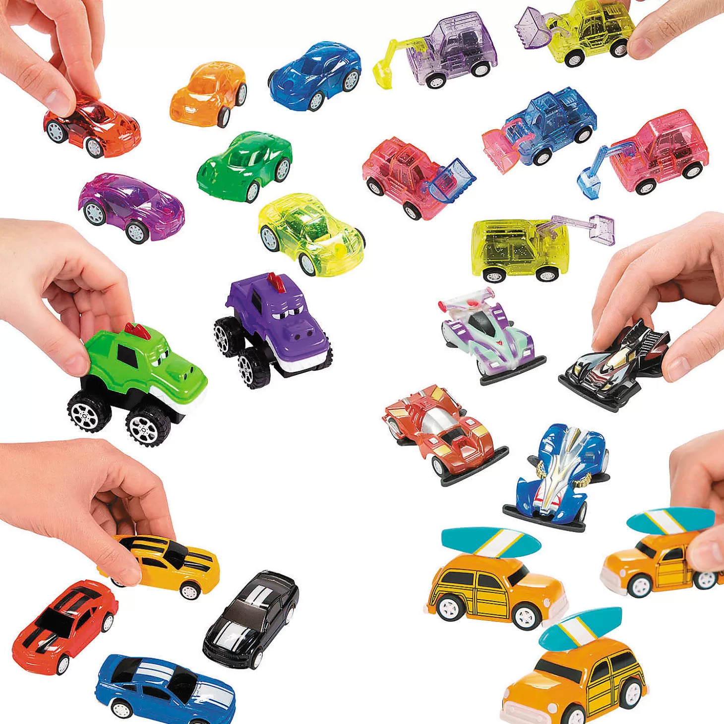 Oriental Trading Bulk 72 Pc. Pull-Back Vehicle Assortment* Toy Cars