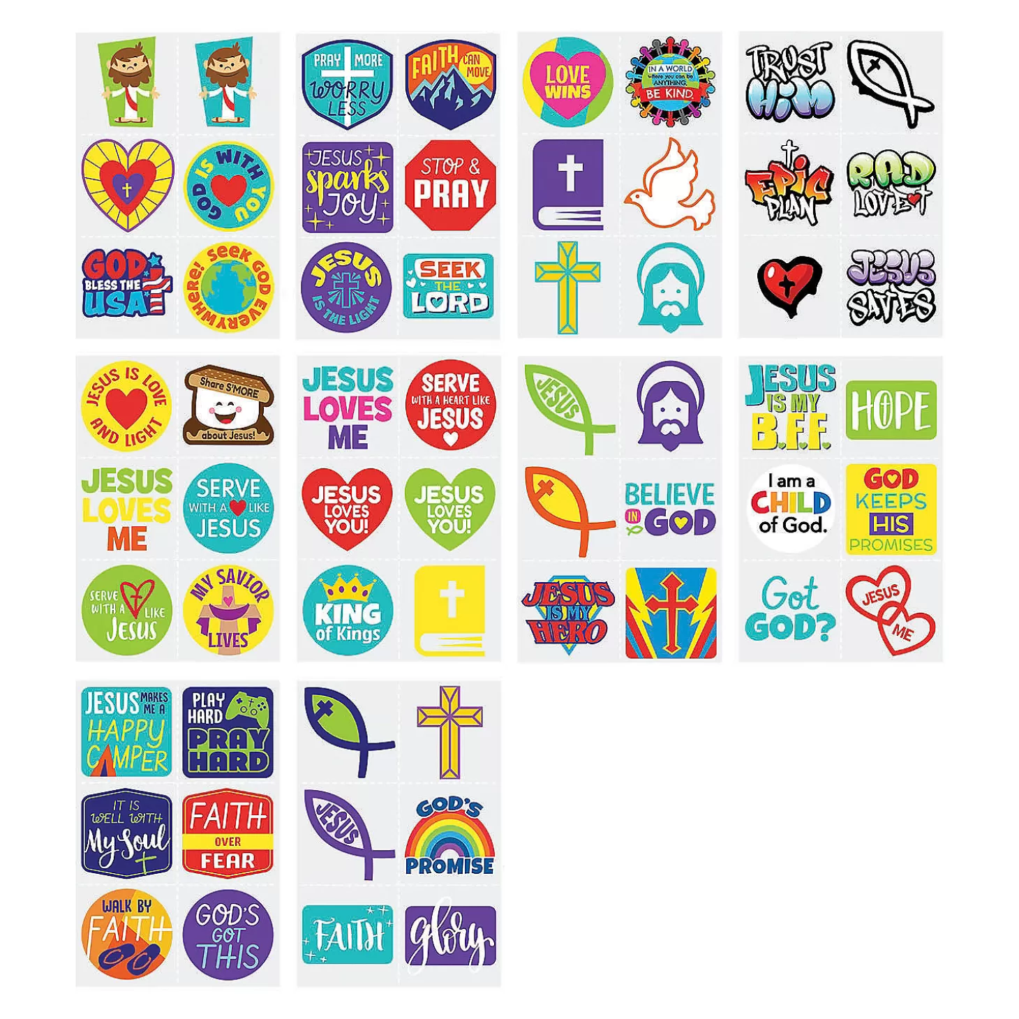 Oriental Trading Bulk 360 Pc. Religious Temporary Tattoo Assortment* Temporary Tattoos