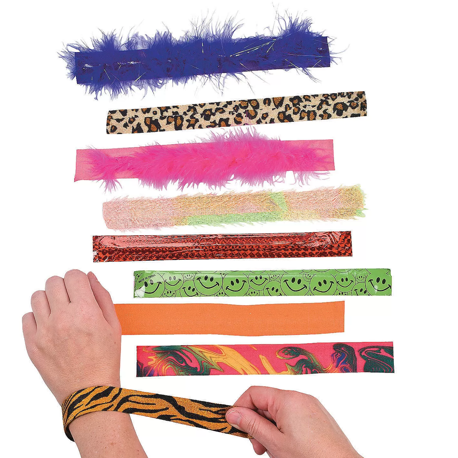 Oriental Trading Bulk 100 Pc. Slap Bracelet Assortment* Bracelets