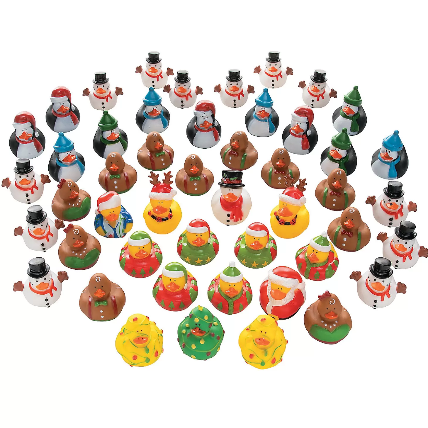 Oriental Trading Bulk Christmas Rubber Ducks Assortment - 100 Pc.* Rubber Duckies