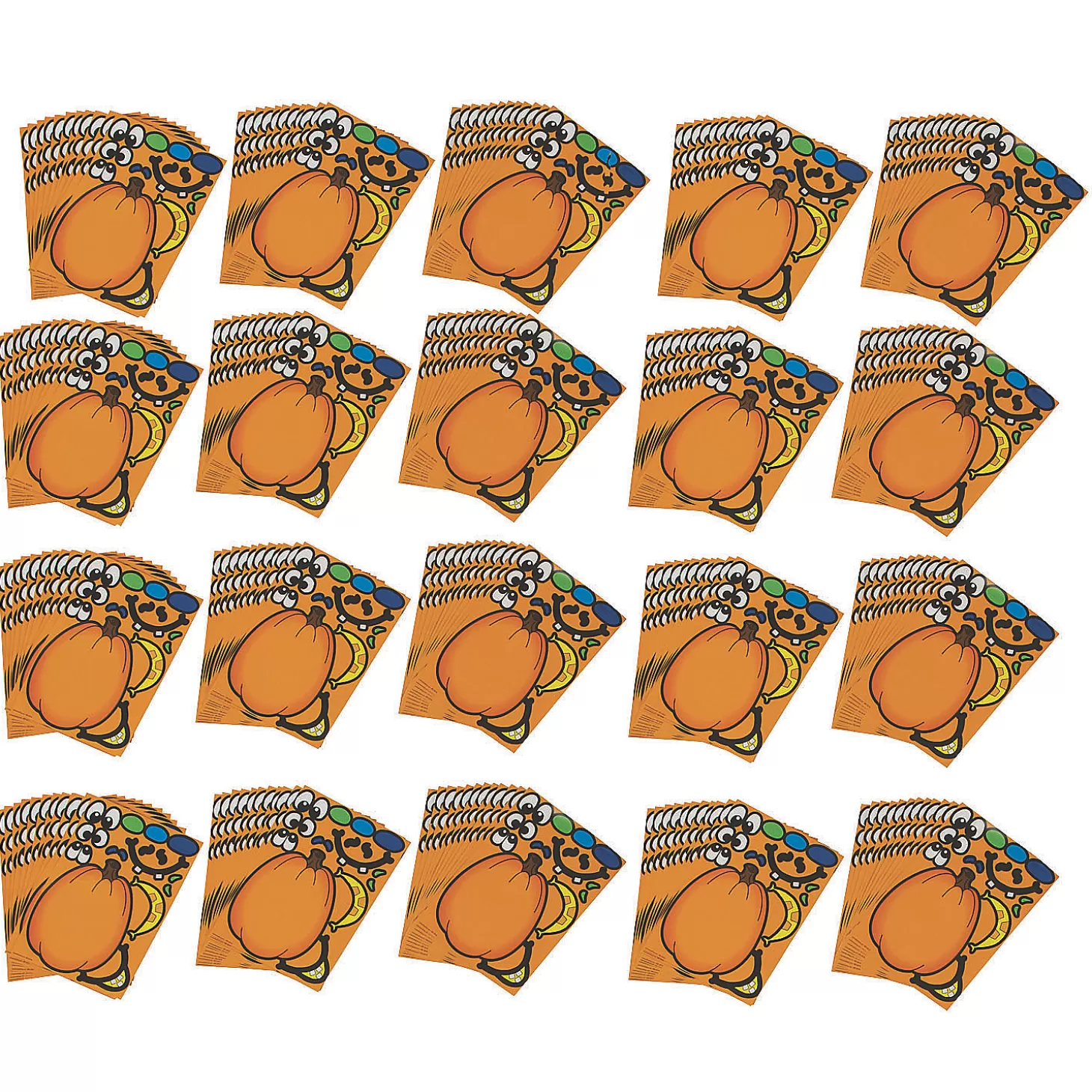 Best Bulk Jack-O'-Lantern Sticker Sheets - 240 Pc. Boo Bags