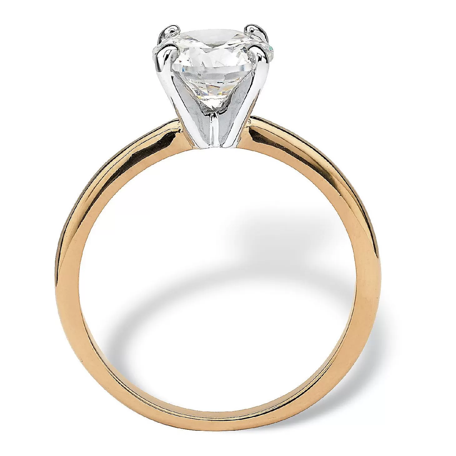 Oriental Trading 2.00 Carat Cz Solitaire Ring Gold-Plated* Rings