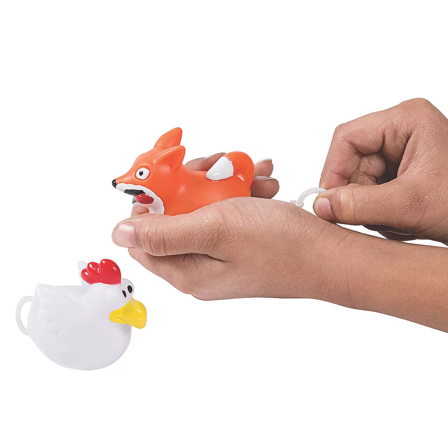 Oriental Trading Chicken & Fox Pull-String Toys - 6 Sets* Character Toys