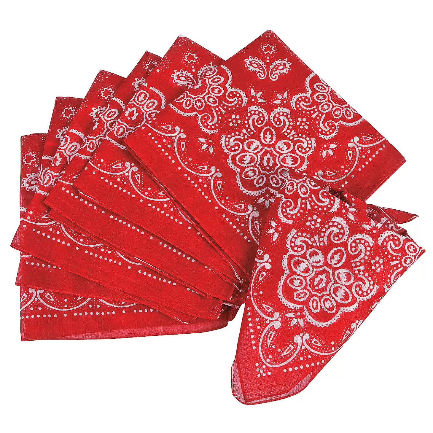 Best Classic Red Bandanas - 12 Pc. Diy Adult Crafts