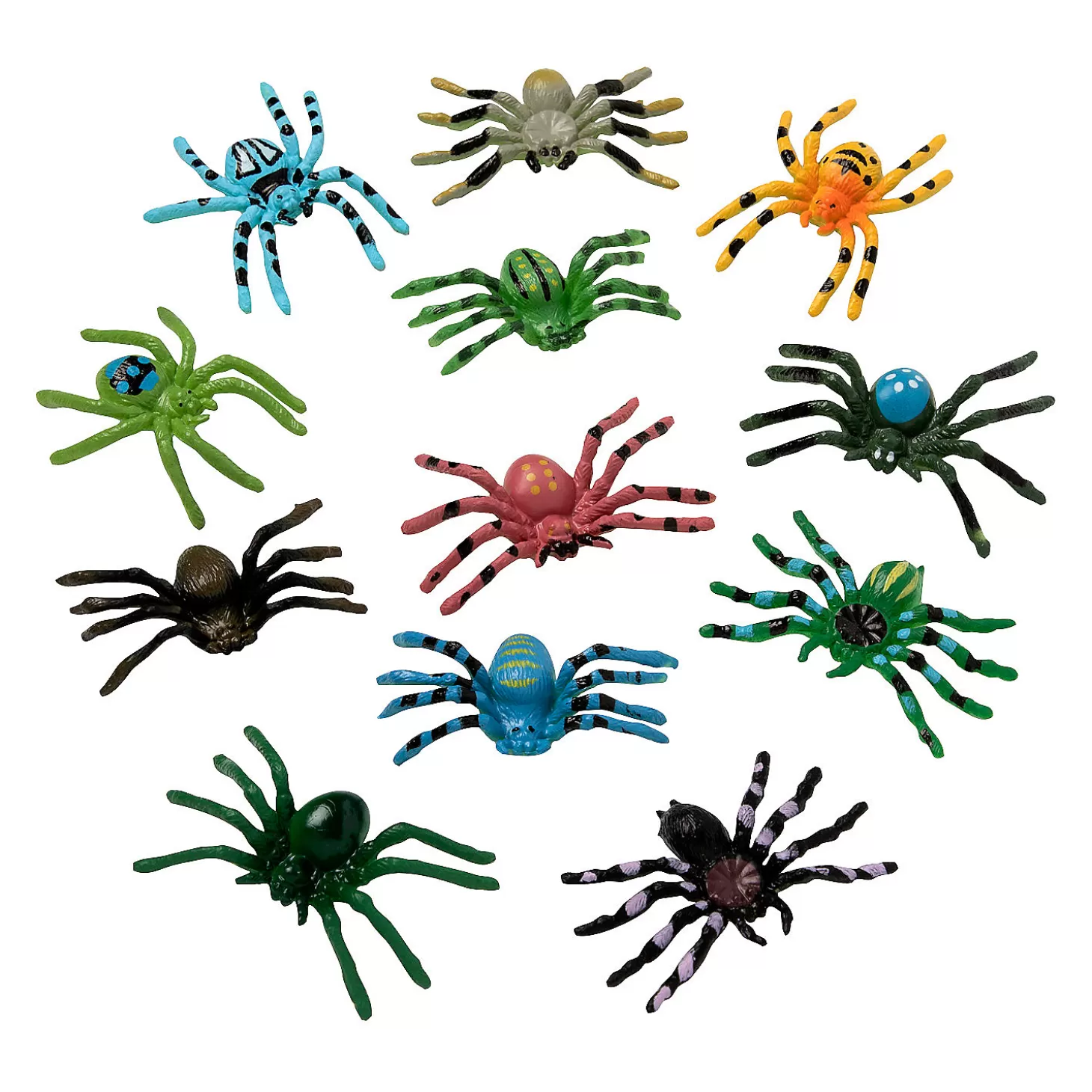 Oriental Trading Colorful Spider Toys - 72 Pc.* Character Toys