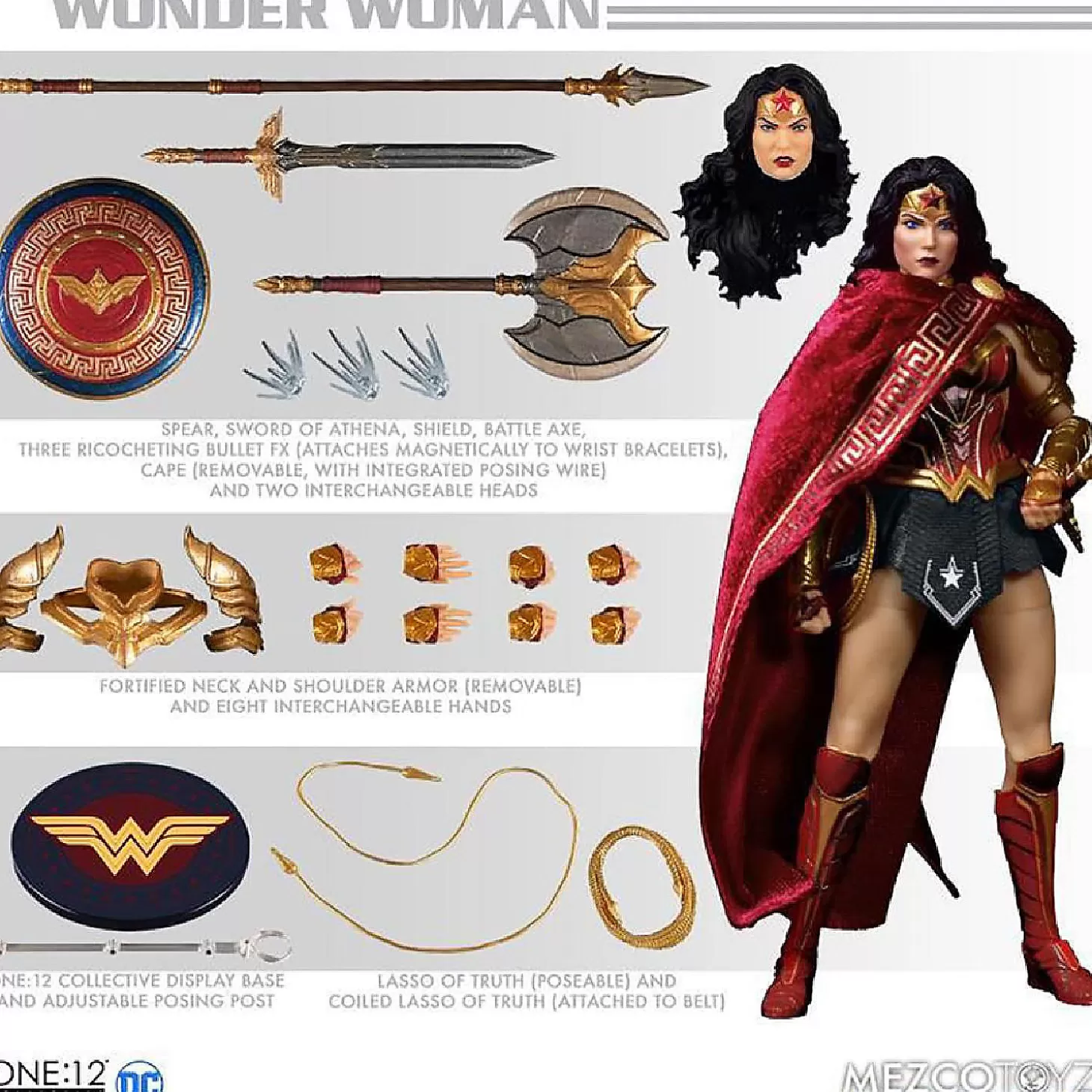 Oriental Trading Dc Comics One:12 Collective Wonder Woman Action Figure* Character Toys