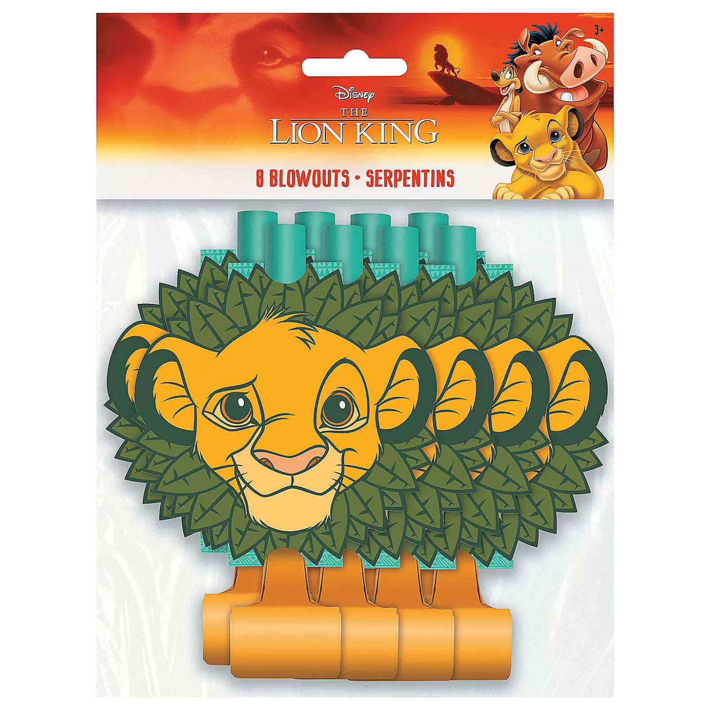 Oriental Trading Disney The Lion King Blowouts - 8 Pc.* Noisemakers