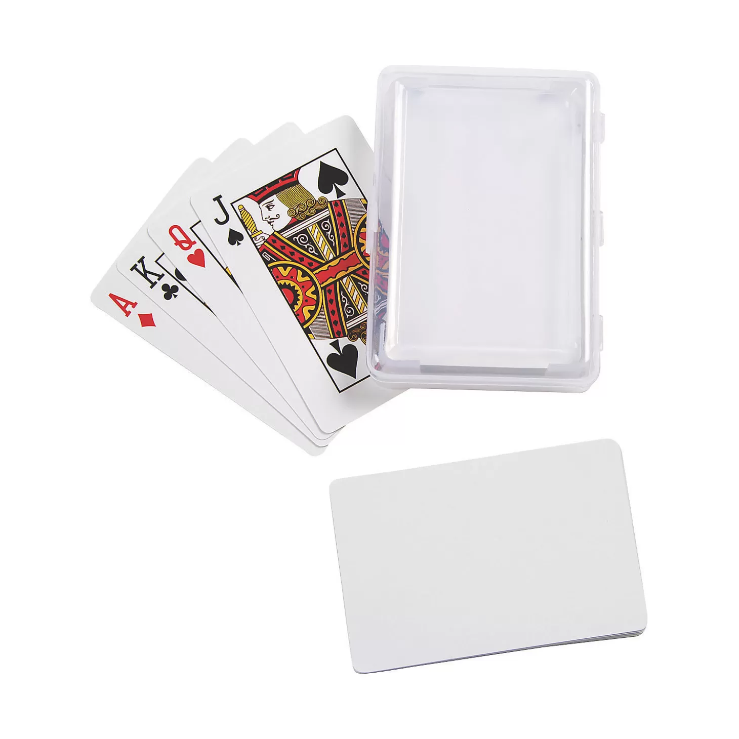 Oriental Trading Diy Blank Playing Cards With Plastic Box - 6 Decks* Playing Cards