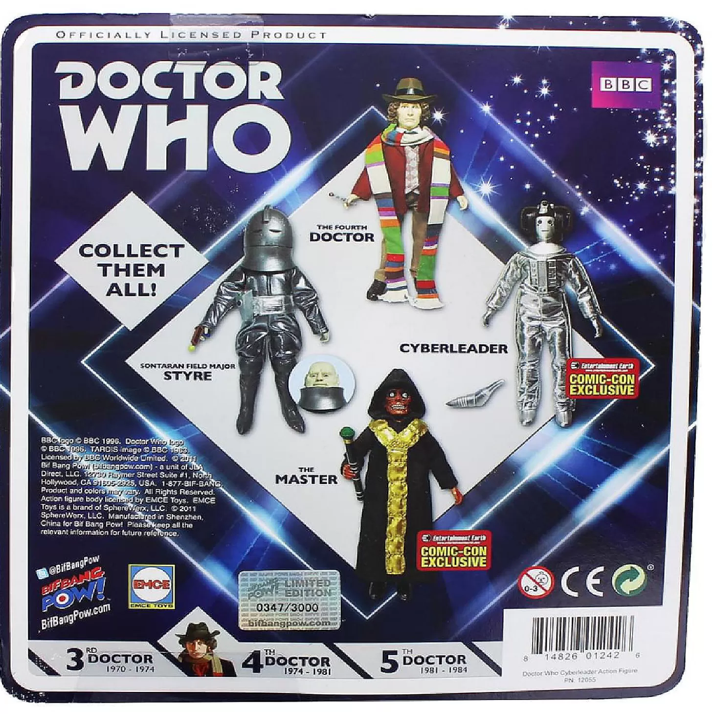 Oriental Trading Doctor Who Cyberleader Retro Clothed 8" Action Figure* Character Toys