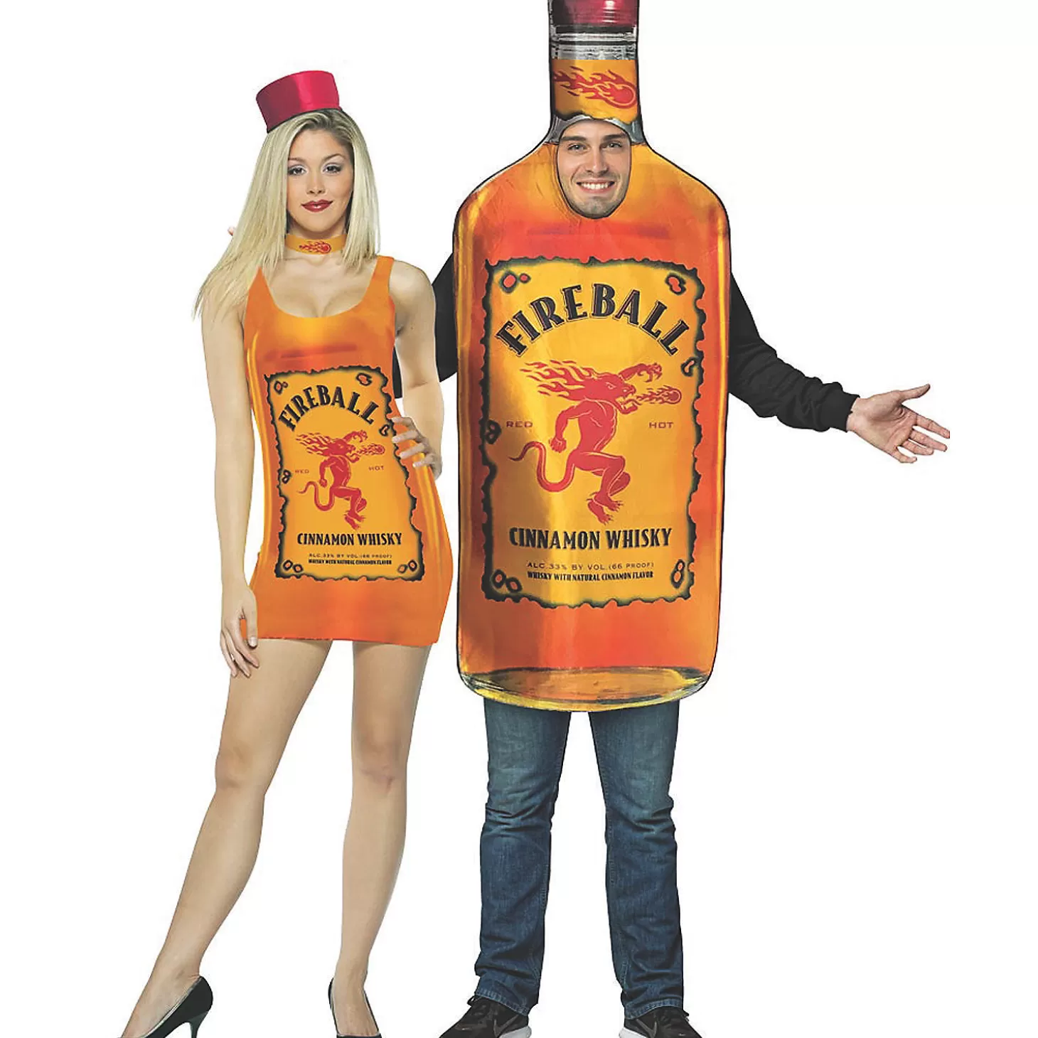 Flash Sale Fireball Tank Dress & Bottle Couples Costume Couples Costumes