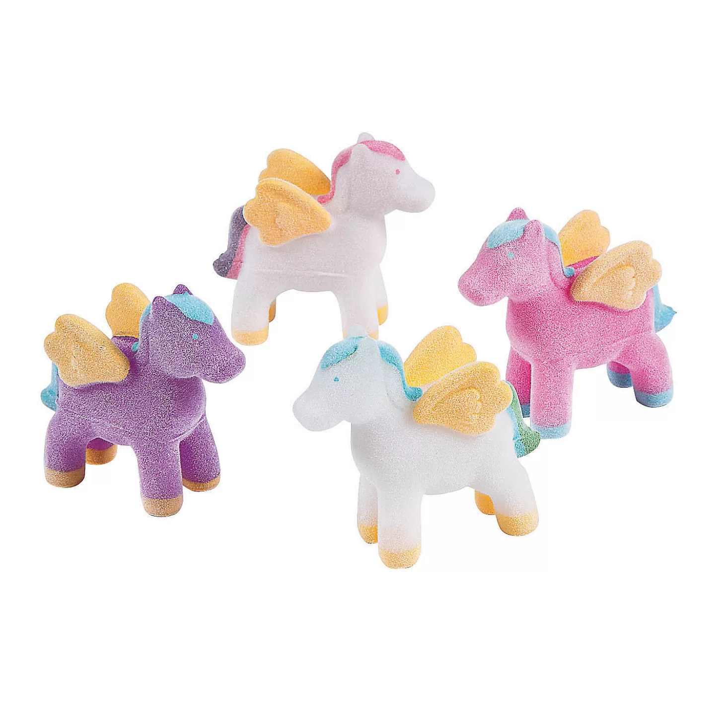 Oriental Trading Flocked Mythical Ponies - 12 Pc.* Character Toys