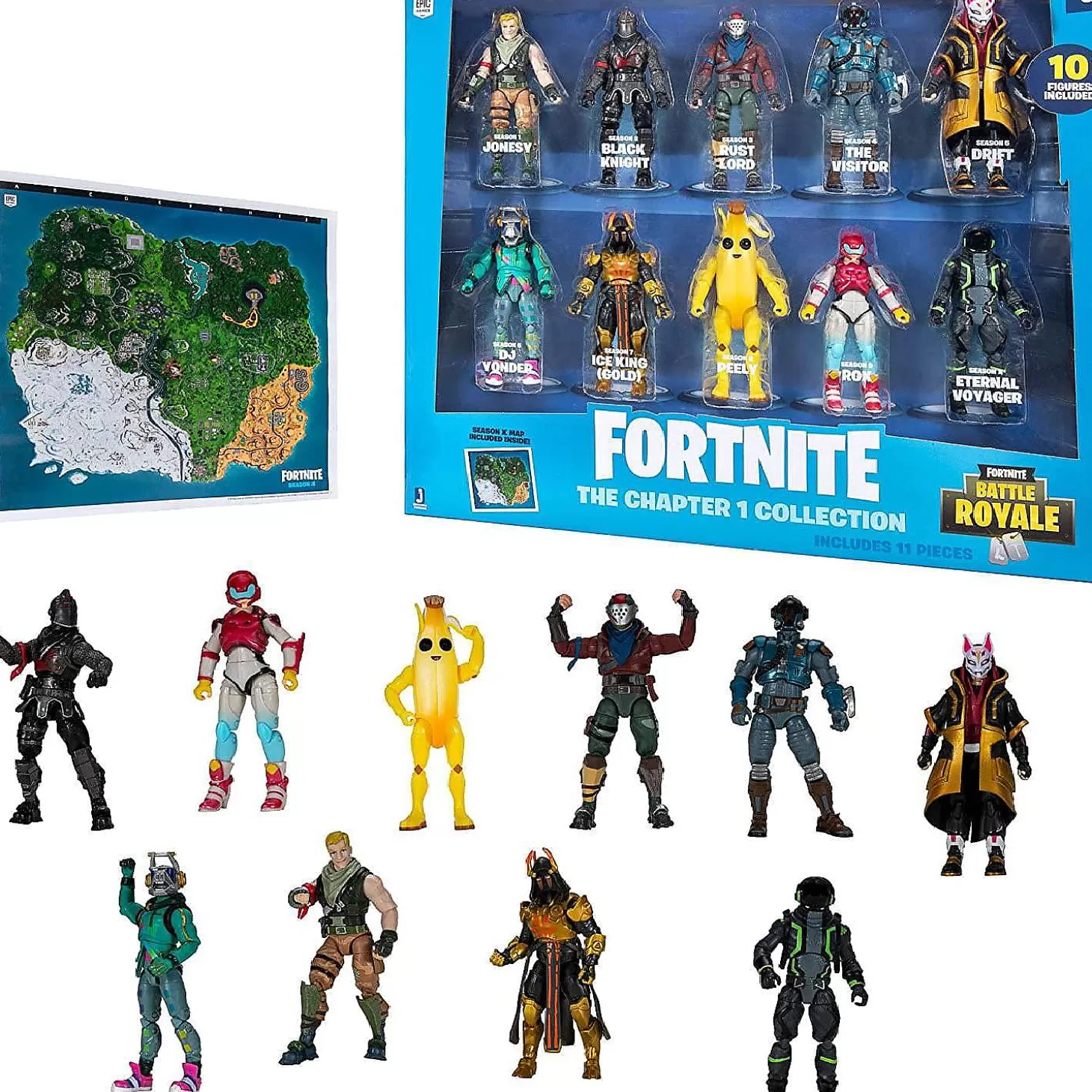 Oriental Trading Fortnite Chapter 1 Collection 4 Inch Action Figure 10-Pack* Character Toys