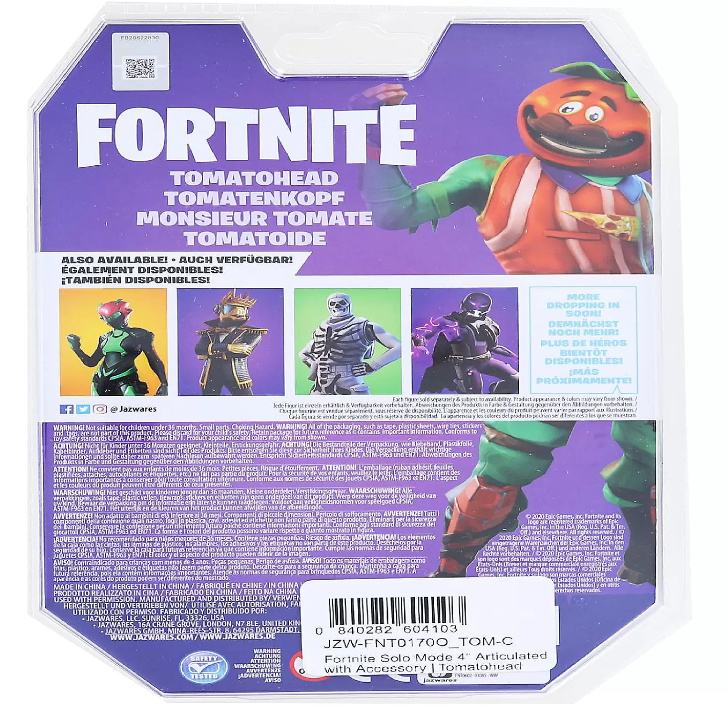 Oriental Trading Fortnite Solo Mode 4 Inch Action Figure Tomatohead* Character Toys