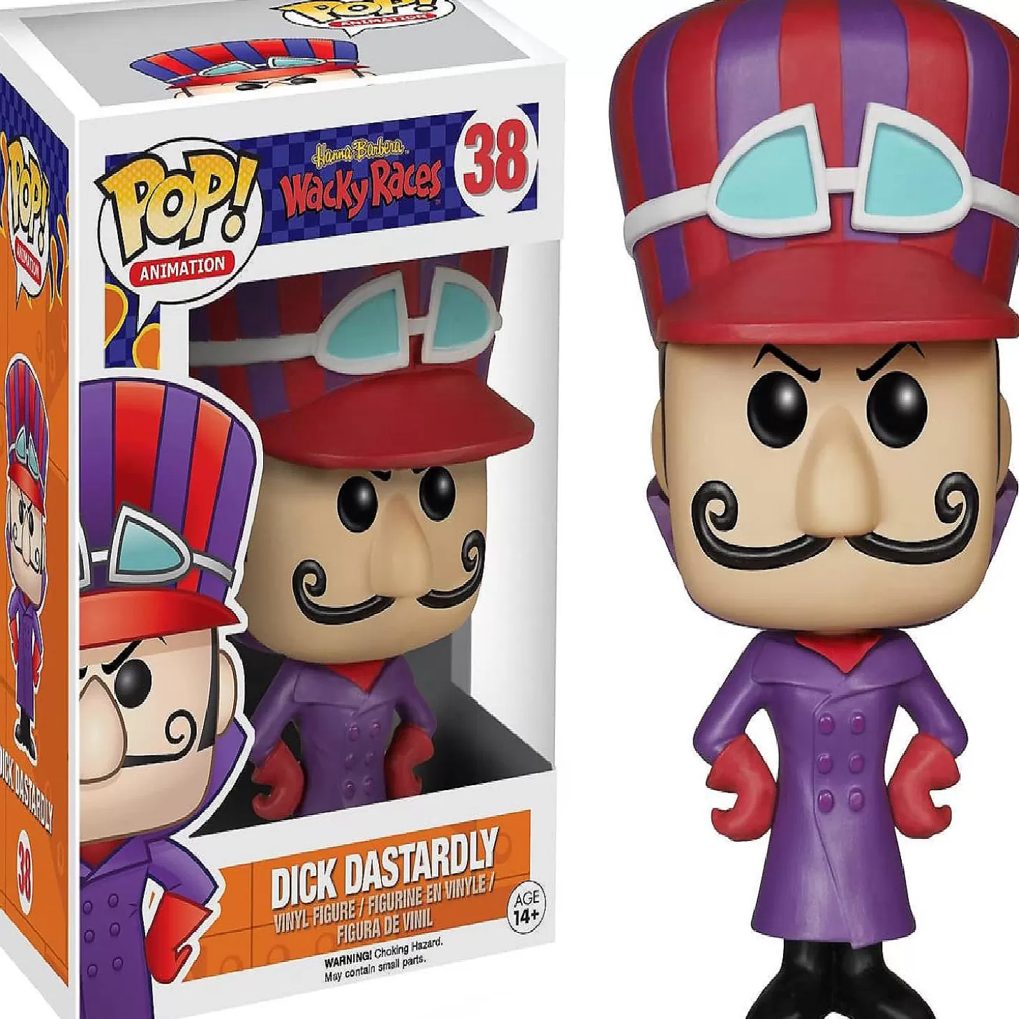 Oriental Trading Funko Pop! Hanna Barbera Wacky Races Dick Dastardly #38* Character Toys